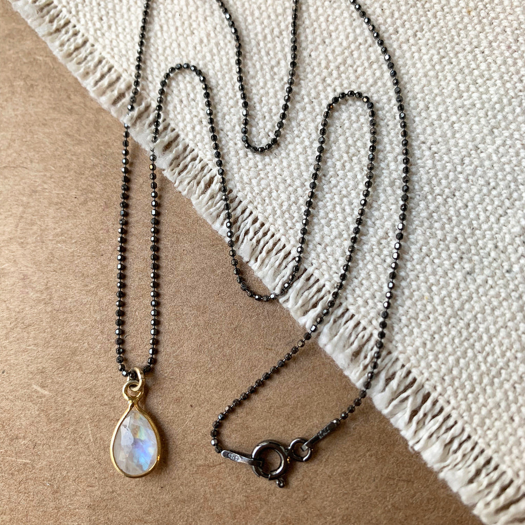 Rainbow Moonstone Necklace