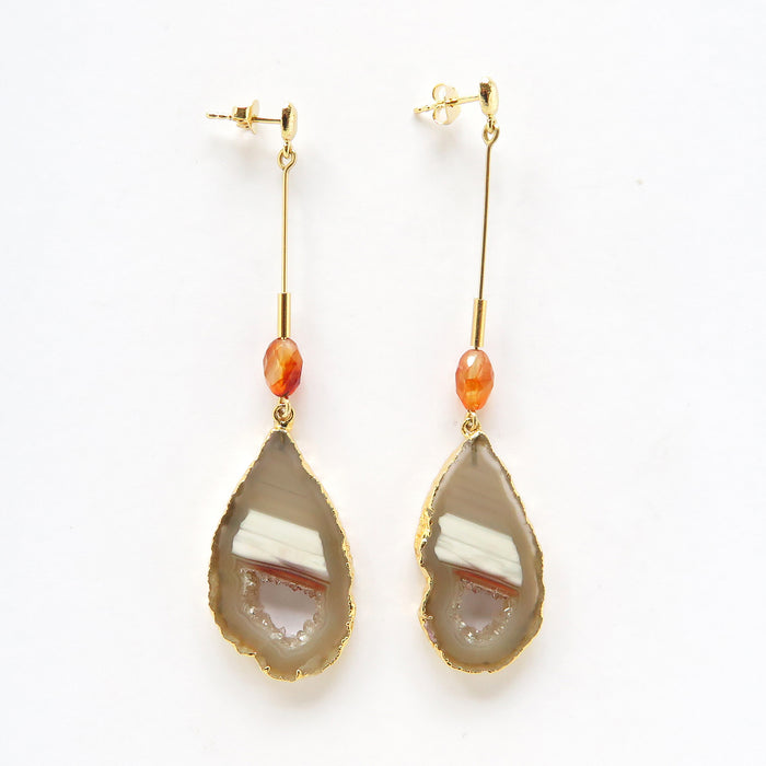 Tangerine earrings