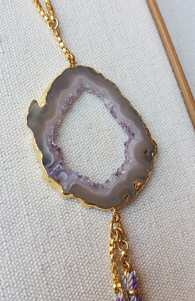 Amethyst Boho Necklace