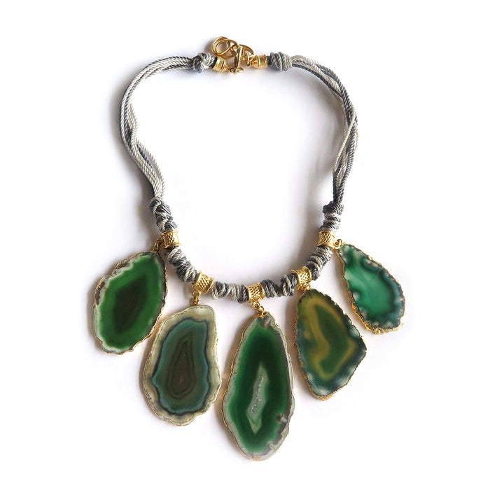 Tribu necklace green