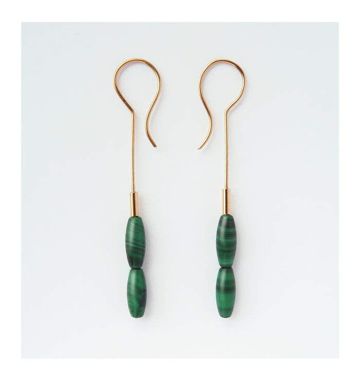 Malaquita Slim earrings