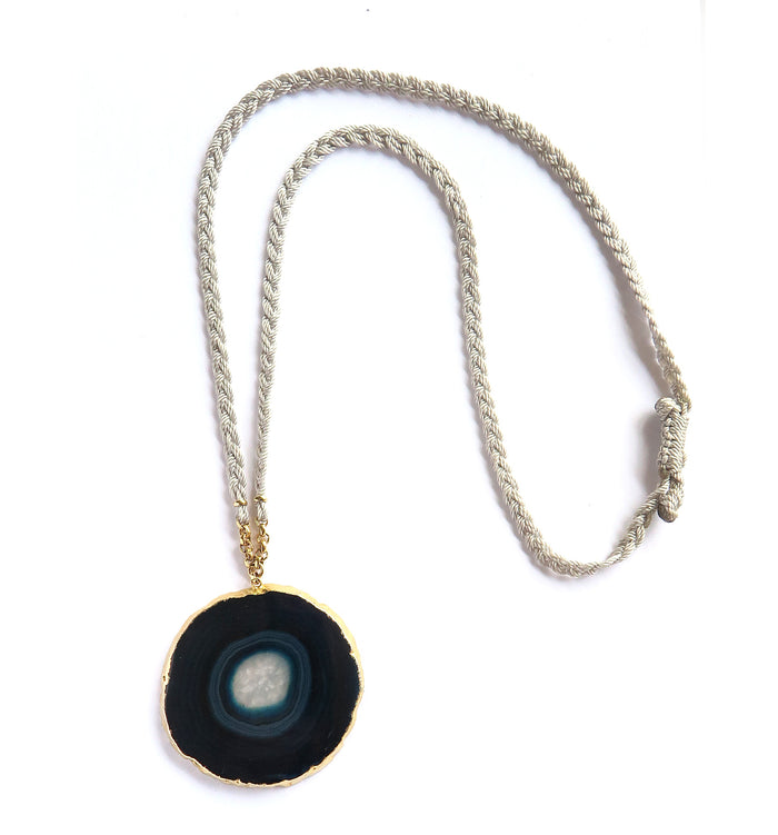 Blue Eye Agata Necklace