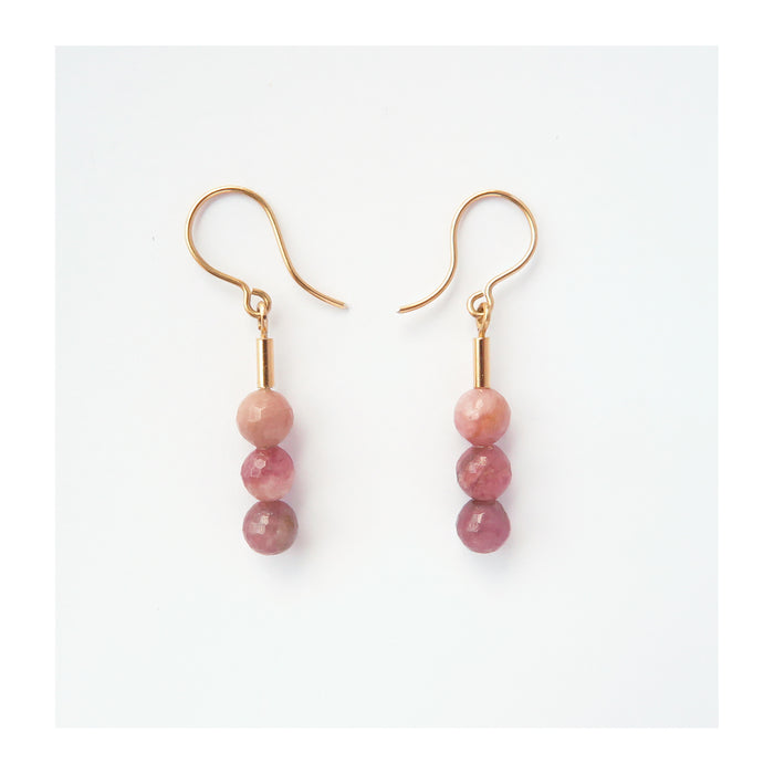 Pink Tourmaline earrings